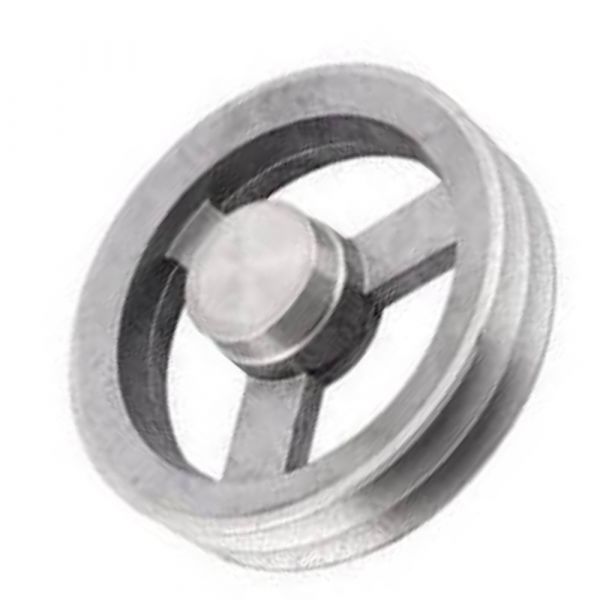 Polia Alumínio Com 2 Canais Perfil A 160mm Mademil