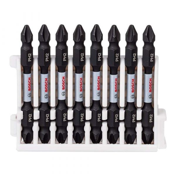 Jogo de Bits Impact Control Phillips PH2-PH2 65mm com 8 peças Bosch