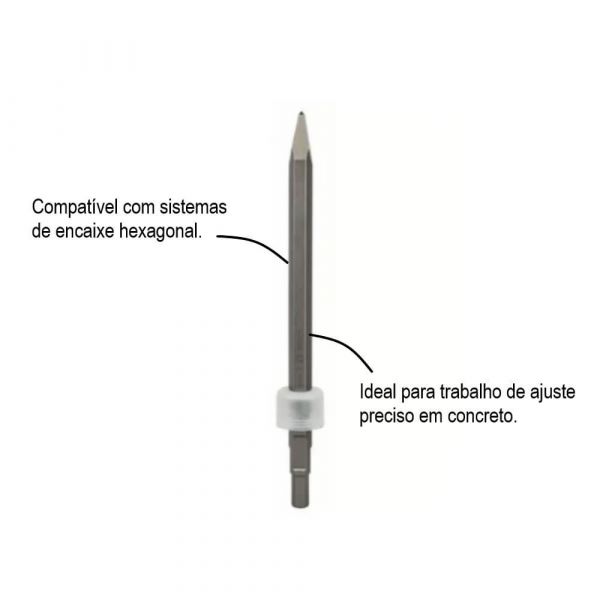 Ponteiro Bosch HEX (19mm) para concreto 400 mm