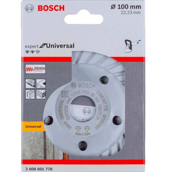 Prato diamantado Bosch Expert for Universal 100x22,23x2,5mm