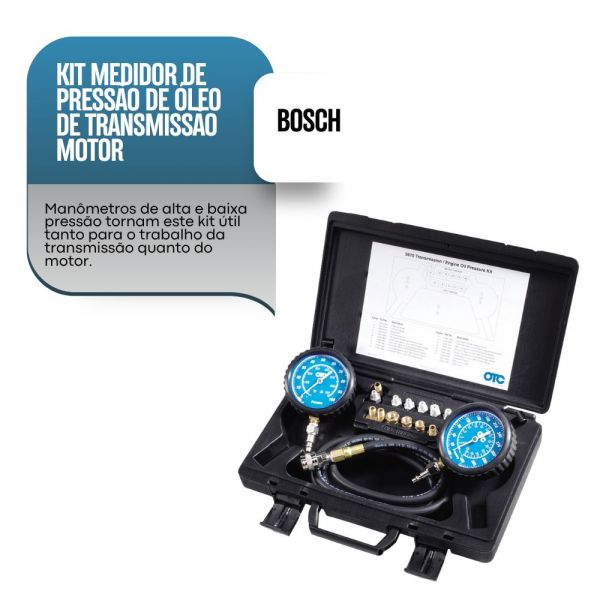 Kit Medidor de Pressão de Óleo de Transmissão Motor Otc Bosch