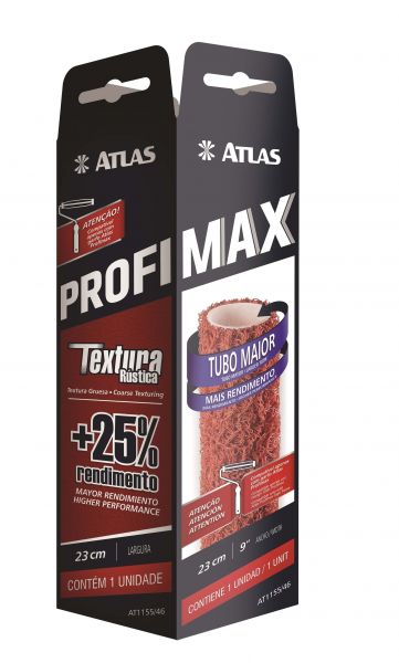 Rolo De Textura Rustica Profimax 23CM Atlas