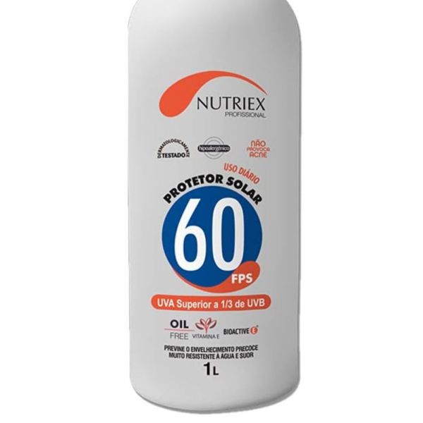 Protetor Solar de 1L FPS 60 1/3 UVA Nutriex