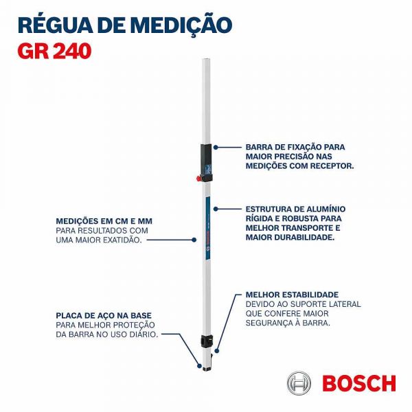 Régua Medição Bosch GR 240