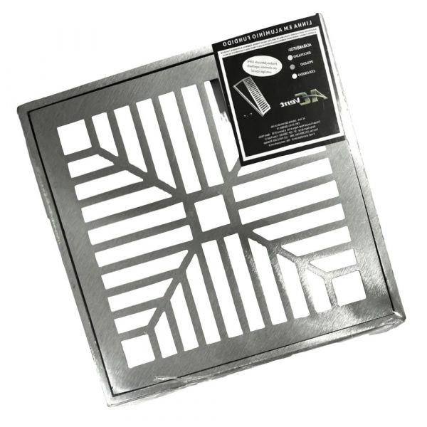 Ralo com Caixilho Escovado 15x15cm AC-Vent