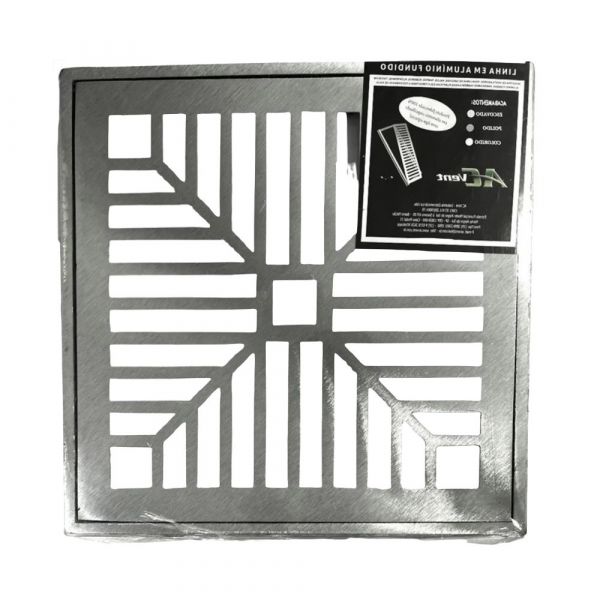 Ralo Com Caixilho Escovado 25x25cm AC-Vent