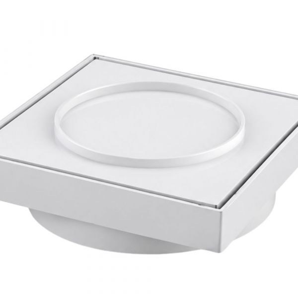 Ralo Oculto 15x15cm Branco Metais Premium