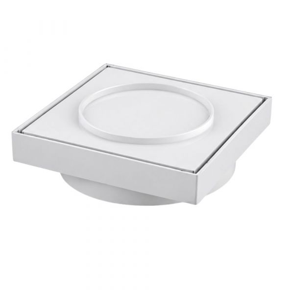 Ralo Oculto 15x15cm Branco Metais Premium