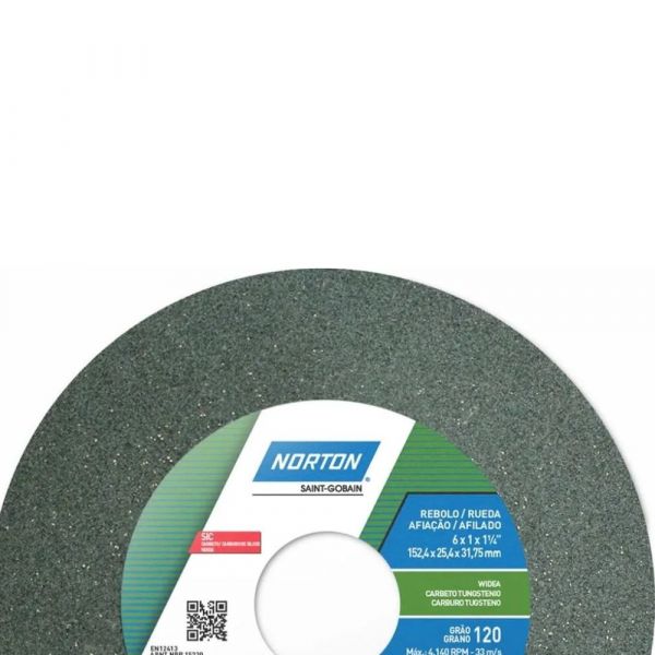 Rebolo Reto 6 x 1 x 1.1/4 Pol. G120 KVK Norton