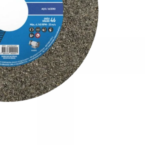 Rebolo Reto para Uso Geral 6 x 3/4 x 1.1/4 Pol. Grão 46 OVS Norton