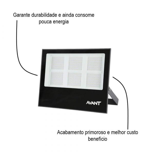 Refletor Led Slim 300w 6500K Bivolt Avant