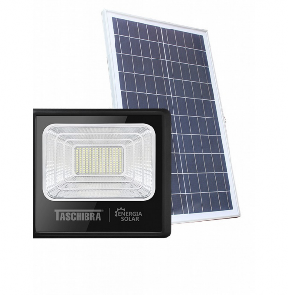 Refletor Led Solar TR Sun 100W 6500K Preto Taschibra 