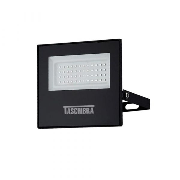 Refletor LED TR 50W SLIM 6500K Preto Taschibra