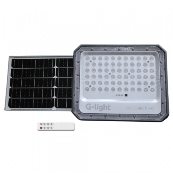 Refletor Solar Led com Painel e Controle 2800lm 6500K 200W G-light