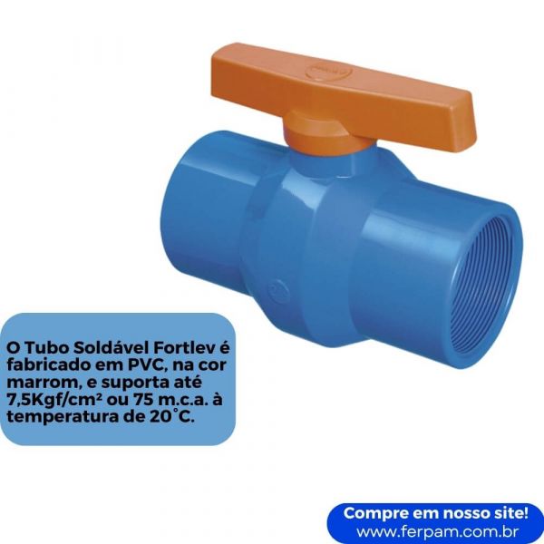 Registro de Esfera Rosca PVC Irrigação Azul 2” Durin