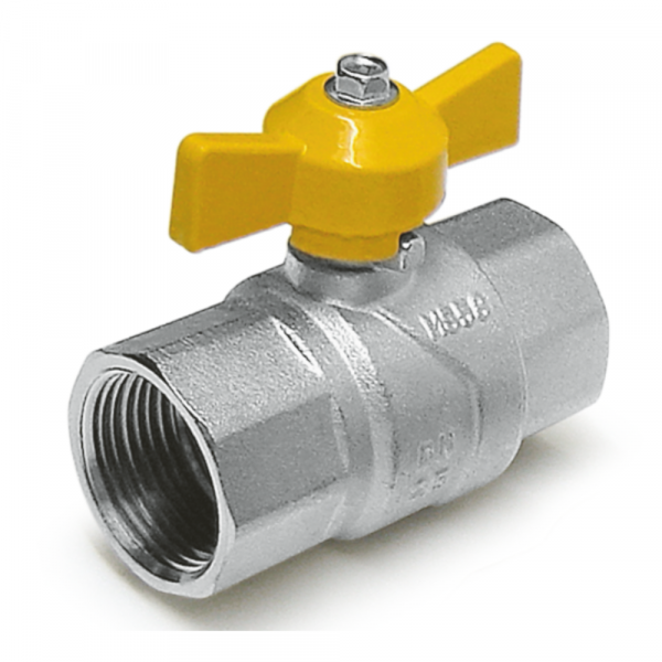 Registro de Esfera para Gás PN 40 Borboleta 1” NPT Reta F/F MGA