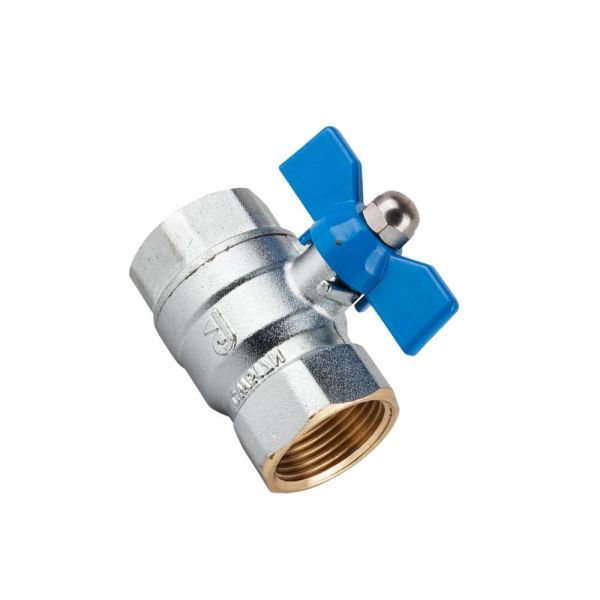 Registro Esfera Latão Borboleta 3/8 Pol. Pn25 Genebre