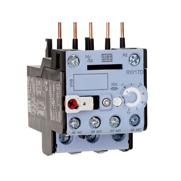 Relé de Sobrecarga 3 Polos AZ RW17-1D3-D063 4-6,3 A para CWC07-16, CW07 Weg
