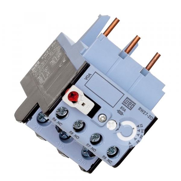 Relé de Sobrecarga 4 -6,3A 3 Polos AZ RW27-2D3-D063 para CWB9-38 Weg