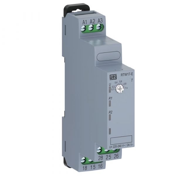 RELE ELETETRONICO RTW17-E01U030ME05 0-30M PULSO NA ENERGIZAÇÃO 24-240V WEG