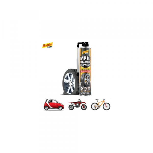 Reparador de Furos para Pneus 400ml Mundial Prime 