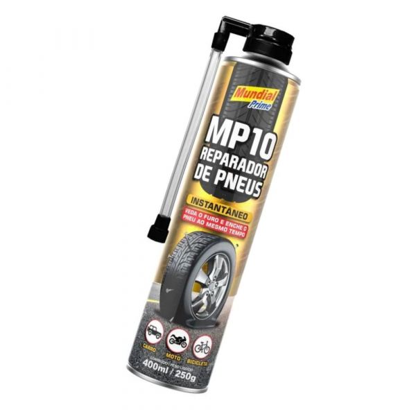 Reparador de Furos para Pneus 400ml Mundial Prime 