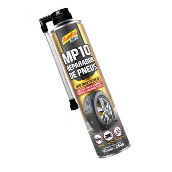 Reparador de Furos para Pneus 400ml Mundial Prime 