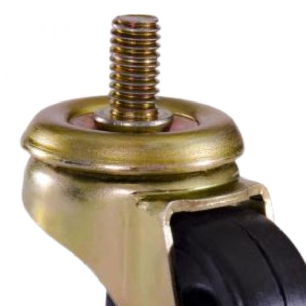 Rodízio 1.5/8 Pol. para Freezer Rosca Giratória Roda Nylon 125Kg Colson 