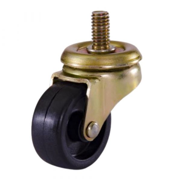 Rodízio 1.5/8 Pol. para Freezer Rosca Giratória Roda Nylon 125Kg Colson 