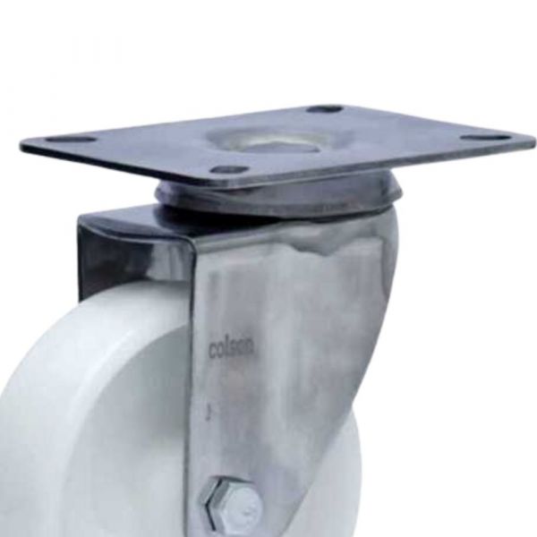 Rodízio 412 Placa Giratório Roda Nylon 170kg Colson