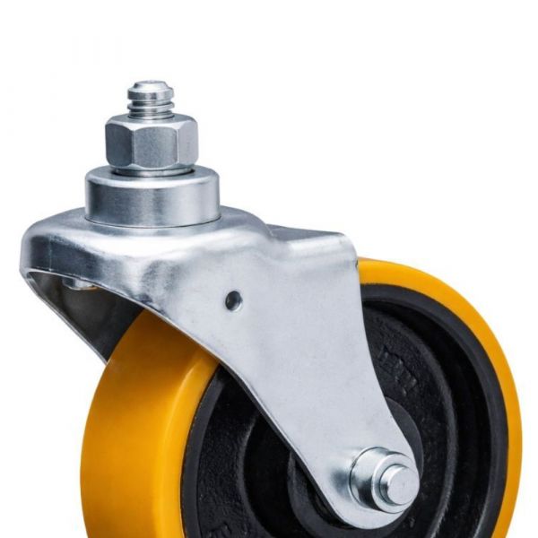 Rodízio 414 Rosca Fixa Roda de Ferro com PU 300Kg Colson 