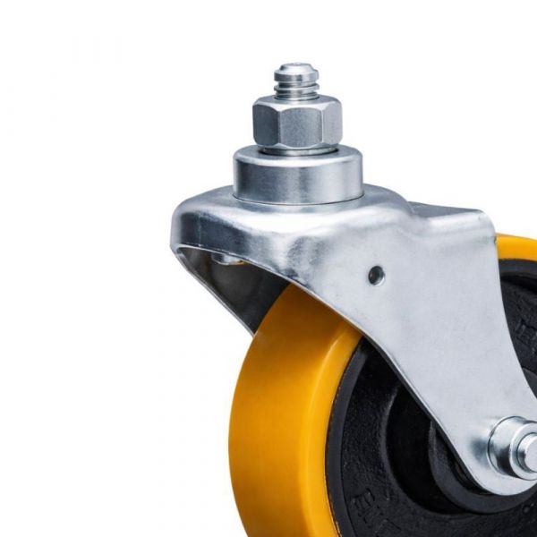 Rodízio 414 Rosca Fixa Roda de Ferro com PU 300Kg Colson 