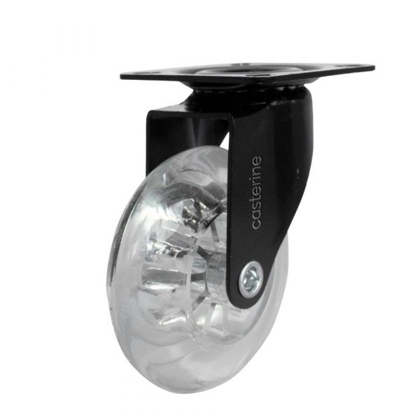 Rodízio Black Gel 310 Placa Giratória Capacidade 50Kg Colson