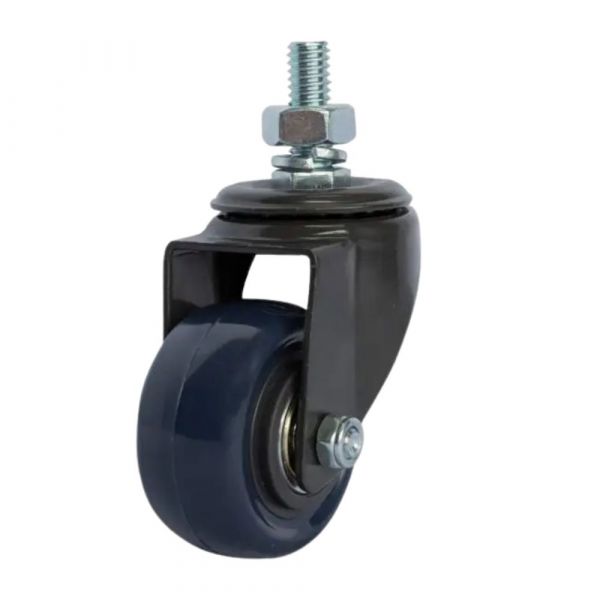 Rodízio Carbon Blue 210 Espiga Rosca Giratória 50Kg Colson