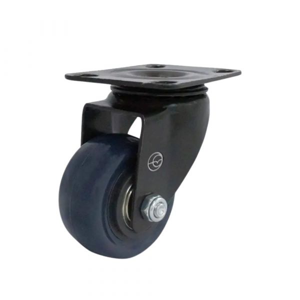 Rodízio Carbon Blue 210 Placa Giratória 50Kg Colson