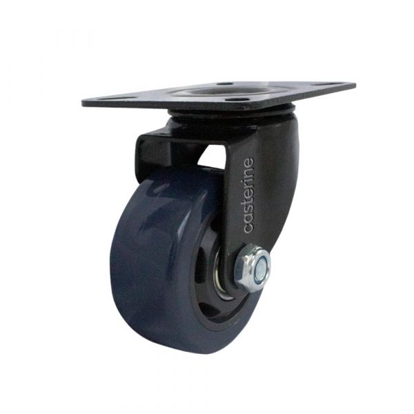 Rodízio Carbon Blue 312 Placa Giratória 70Kg Colson