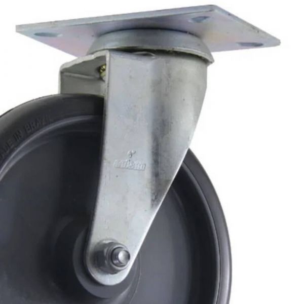 Rodízio Giratório Placa GL 612 6Pol. 85Kg Colson