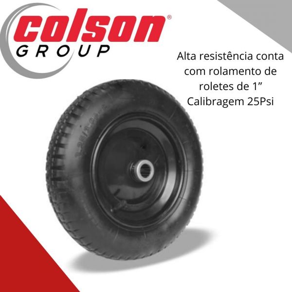 Roda Pneumática 325X8 100kg R3.50-8 PNR Colson