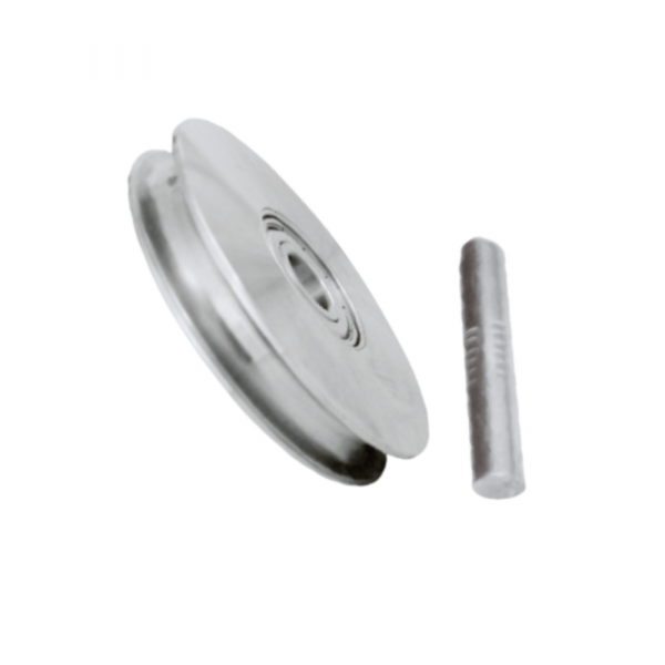 Roldana Aço em U 4 Pol. com Pino De Toni