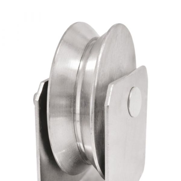 Roldana de Aço em V 2.1/2 Pol. com Suporte De Toni