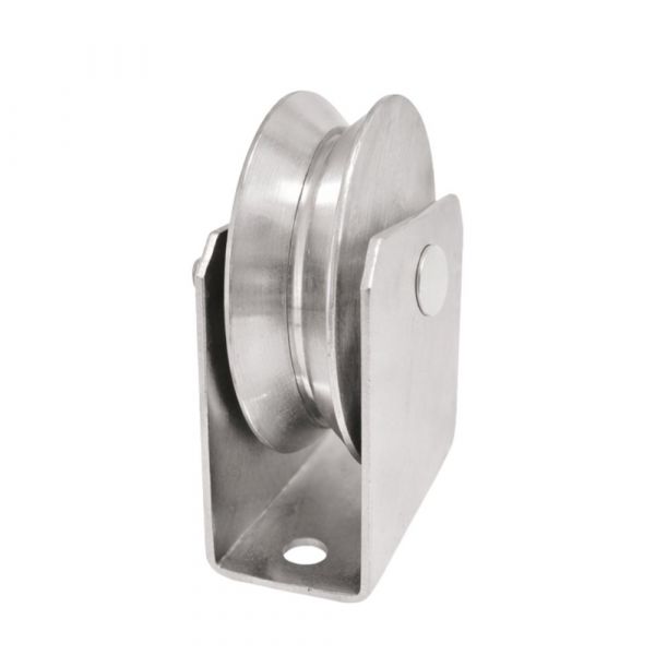 Roldana de Aço em V 2 Pol. com Suporte De Toni