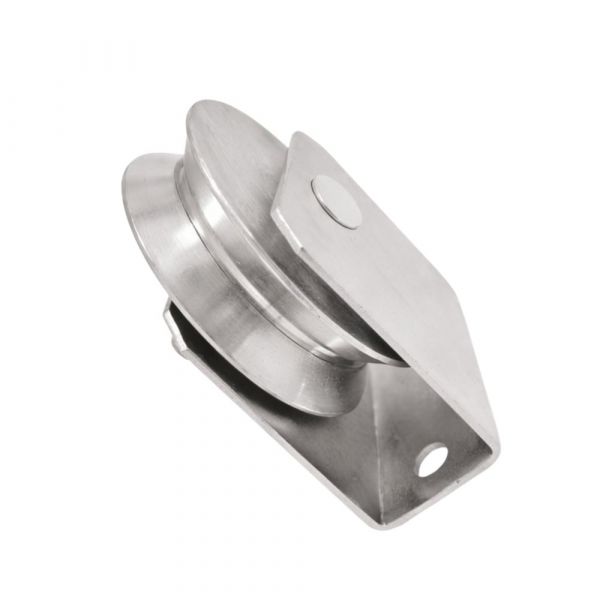 Roldana de Aço em V 2 Pol. com Suporte De Toni