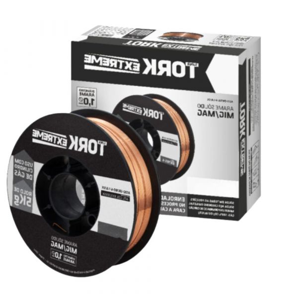 Rolo de Arame para Solda MIG Sólido Com Gás 0.1mm 5Kg Tork