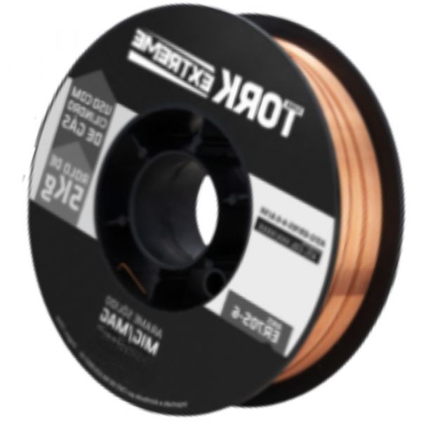 Rolo de Arame para Solda MIG Sólido Com Gás 0.1mm 5Kg Tork