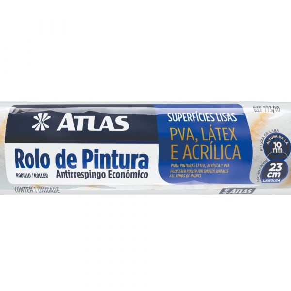 Rolo de Lã Sintética Anti Respingo 23cm Atlas