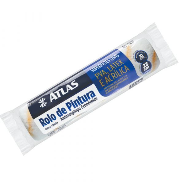 Rolo de Lã Sintética Anti Respingo 23cm Atlas