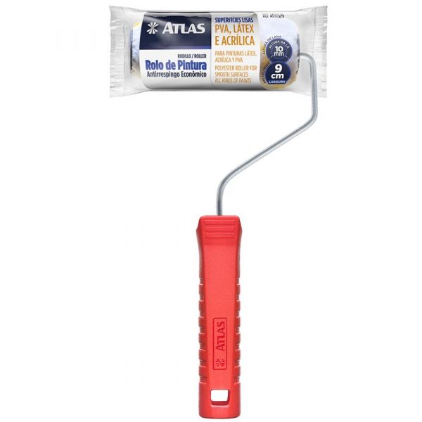 Rolo de Lã Sintética Antirespingo 9cm Atlas