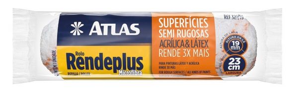 Rolo Rendeplus Microfibra para Pintura Atlas 23cm 327/19