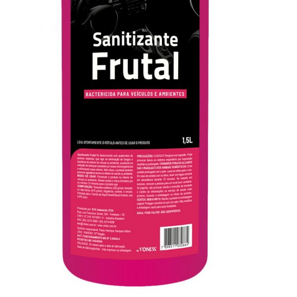 Sanitizante Odorizador Frutal 1,5L Vintex