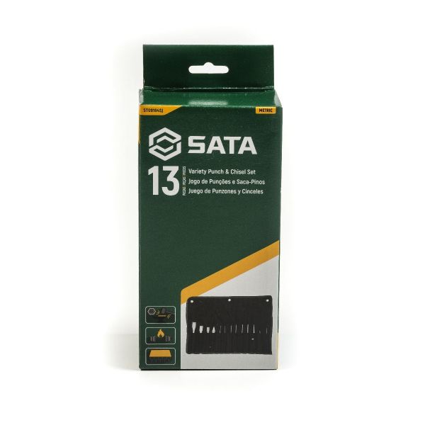 Jogo de Talhadeira, Punção e Saca-Pino 13 Peças Sata